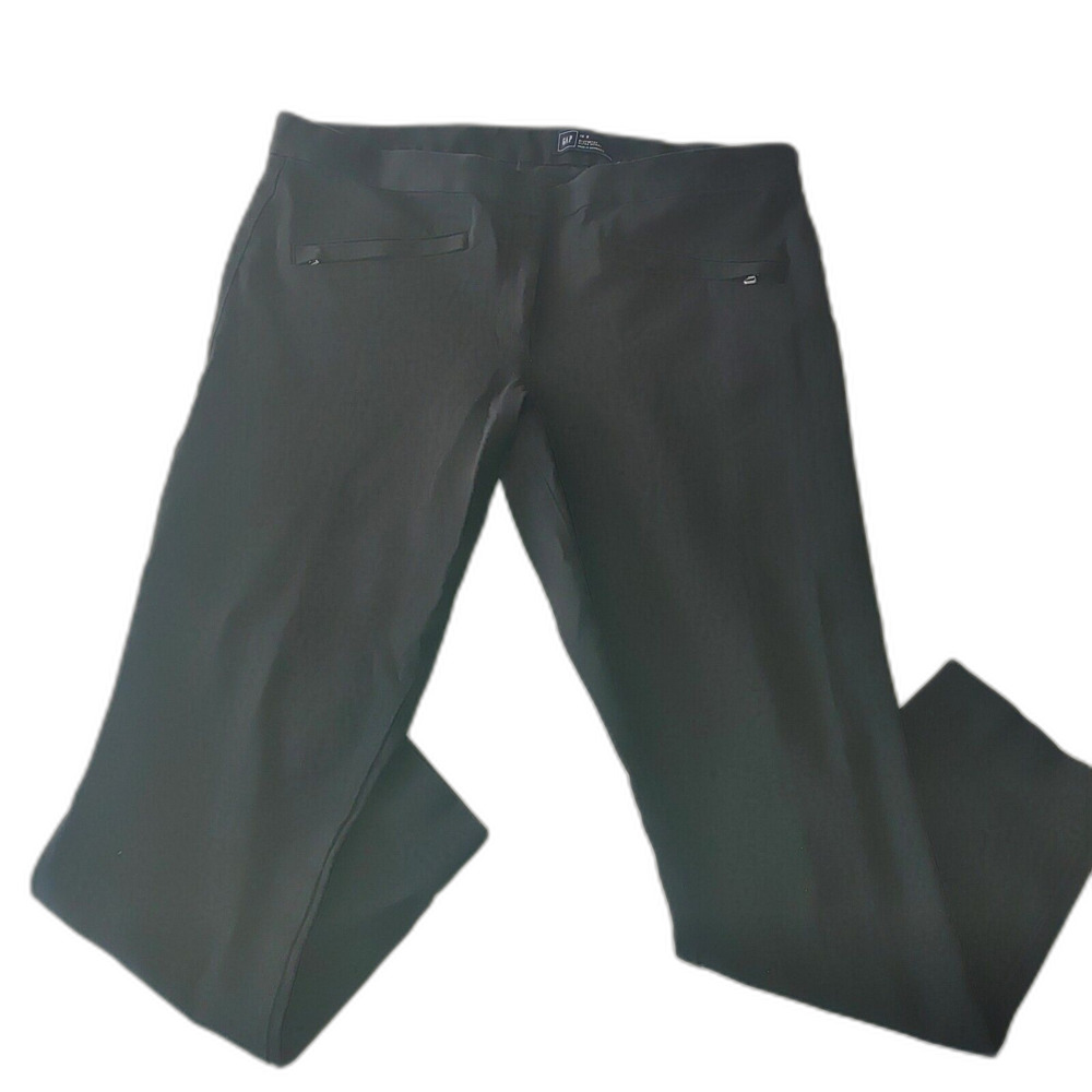 Gap Bi-Stretch Ultra Skinny Pants Women's 16 Black Pocket Ankle Cotton Blend